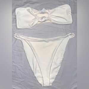 Fashion Nova | White Knot Bikini | 2 Piece Bathing Suit | Size M